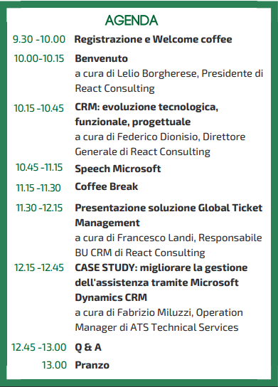Agenda
